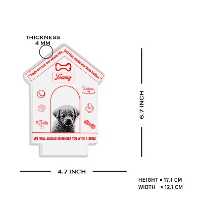 Personalized Dog Table Night Lamp with Automatic Color Changing Light Customized with Name & Photo  Pet Memorial Gift  Birthday Gift for Dog